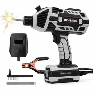 110V Portable Handheld ARC Welder - IGBT Inverter Electric Welding Machine with 5 Adjustable Current, 3/32" Wire Rod Compatible, Complete Tools Kit for Home, Auto Repair & DIY Projects