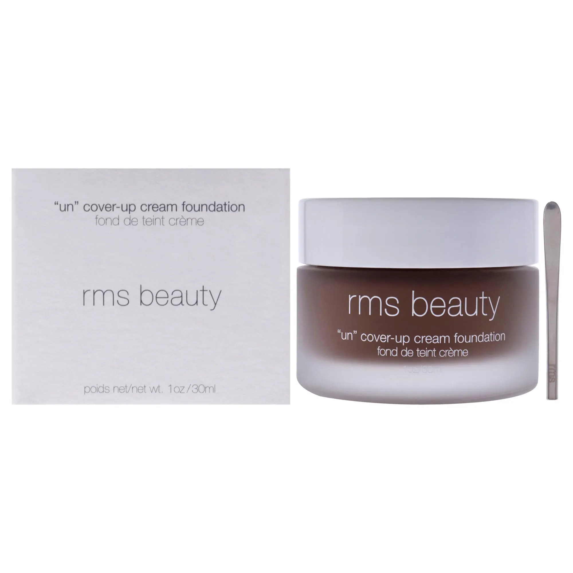 RMS Beauty Un Cover-Up Cream Foundation Cosmetic - 122 A Rich Ebony, Women's 1oz Daily Makeup Apply Cream