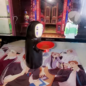 Studio Ghibli Spirited Away No Face Coin Eater Bank Decor Piggy Ornaments - Unique Coin Eater Bank Inspired by Film, Fun Home Decor for Children