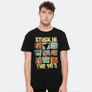 Stuck In The 90's Old School Cartoons T-Shirt, Cartoon Graphic Tee, 80s 90s Cartoon shirt, Childhood Memories Tee, Unisex T-shirt