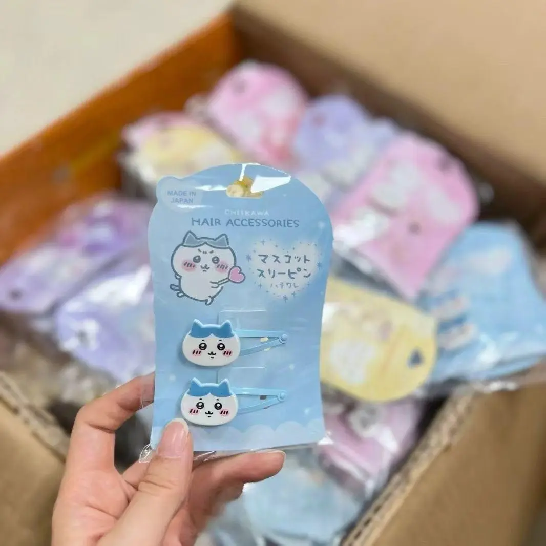 Cute Chiikawa Characters Girl's Kawaii Hair Clip & Pin Set - Bb Clip, Student Rubber Band, Usaki Hachiware Cartoon Bangs Accessory, Felt Craft DIY Toy, Straw-Compatible, Hair Clip/Hair Pin