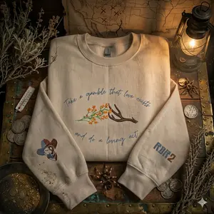 RDR2 Sister Calderon Quote Embroidered Sweatshirt&Hoodie - Arthur Morgan High Honor Tee, Red Dead Redemption 2 Gamer Gift