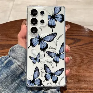 Magnetic transparent phone case is compatible with Samsung Galaxy S26, S25/S24/S23/S22. It features a shockproof and drop-proof magnetic design, a stylish appearance, and is suitable for everyday use