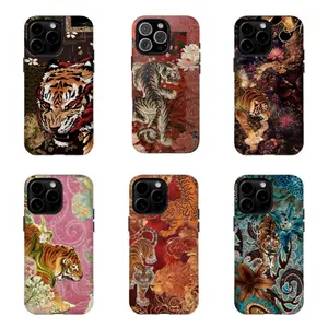 Ukiyo-e Tiger Phone Case,Tough phone case,for iPhone 16 15 14 13 12 11 17Pro Max,for Samsung S25 S24 S23 S22 Ultra,Gifts For Fans, Phone Accessories