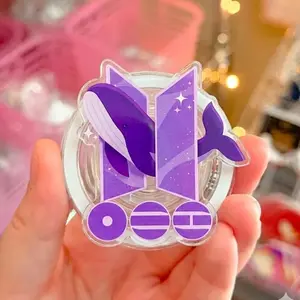 KPOP Idol Comeback Phone Grip – Purple Fandom Phone Holder Stand Gift