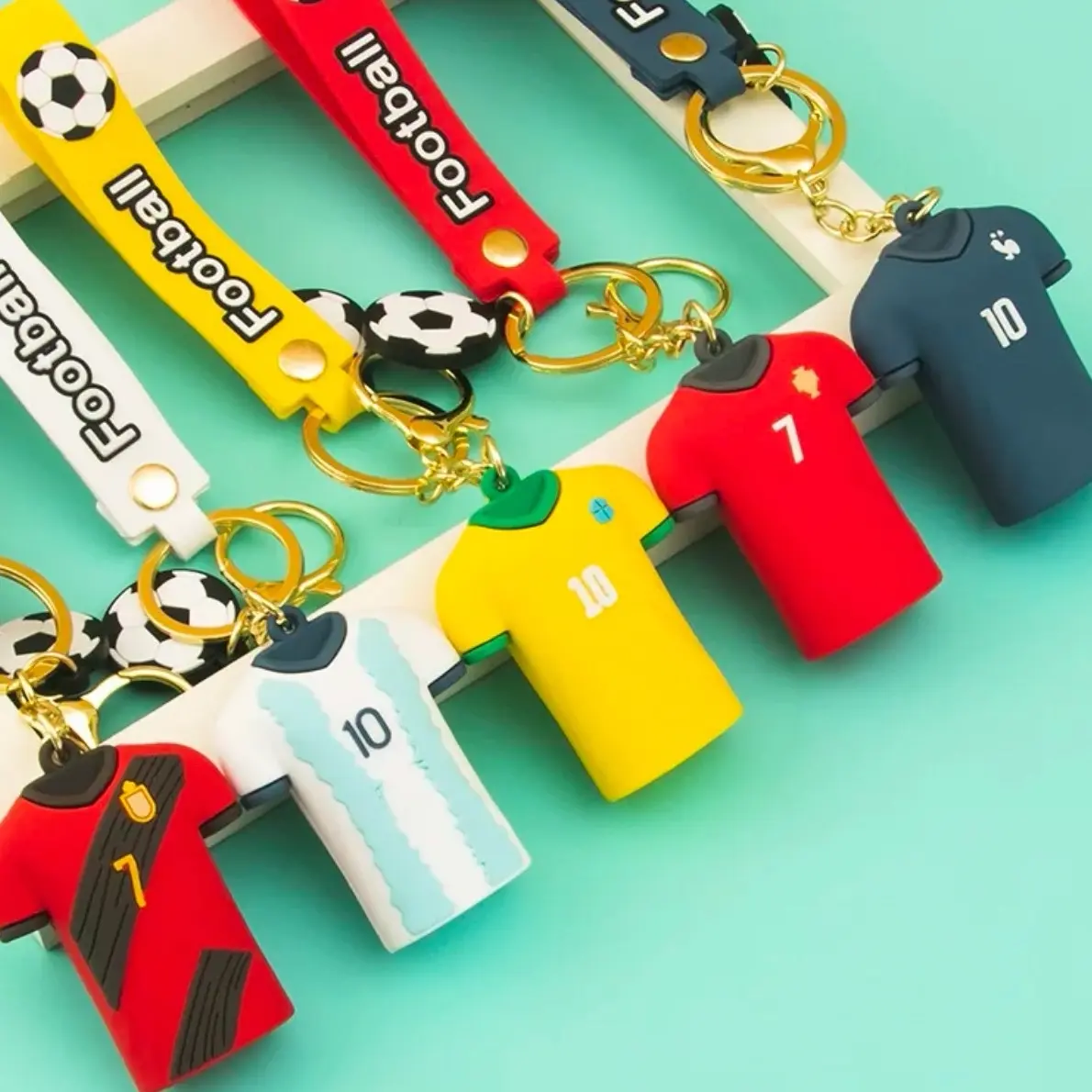 Football Keychain Accessories - Simple Design for Football Fans