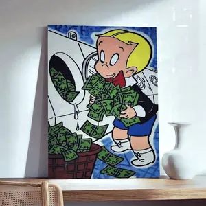 Monopoly Richie Rich Money Abstract Poster Wall Art Decor Print Picture Paintings For Living Room Bedroom Decoration Unf Essential Posters (No Frame)