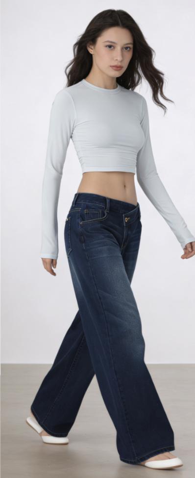 Women Low Rise Baggy Jeans Dark Wash Wide Leg Denim Pants Slimming Casual Streetwear for Women Viral Pantalones Mujer Catching Print Loose Fit mother jeans empire waist low waisted High-Waisted Ripped Straight Goth Black Mini Vintage Wide-Leg Embroidered