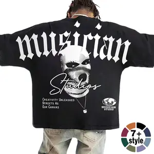 New summer loose T-shirt trendy personalized printing campaign Joker fashion casual short-sleeved trendy men's shirt