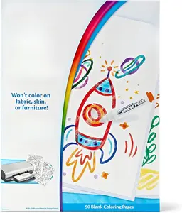 Crayola Color Wonder Mess Free Coloring Pages (50ct), Create Your Own Coloring Pages, Blank Color Wonder Refill, Toddler Toys & Gifts
