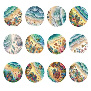 Diamond Painting Greeting Cards Diamond Art Cards for Adults (12pcs Beach Waves)