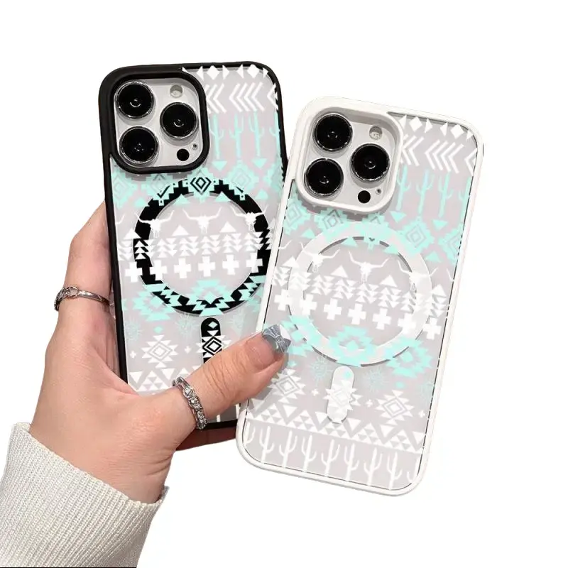 iPhone 11/12/13/14/15/16/17/Air/Pro Max/Plus magnetic phone case, supports MagSafe, drop-proof, Springtok super slim design | perfect protection for everyday use, screen protection, aesthetic and drop-resistant