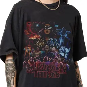 Comfort colors Stranger Things Classic Retro Graphic Unisex Tee KS5