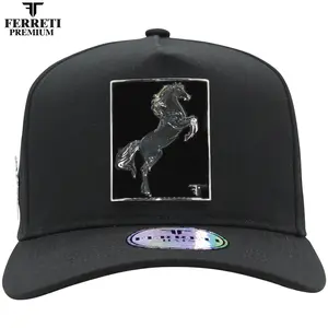 FERRETI HATS PREMIUM FT89 Dark Horse Baseball Cap for Men