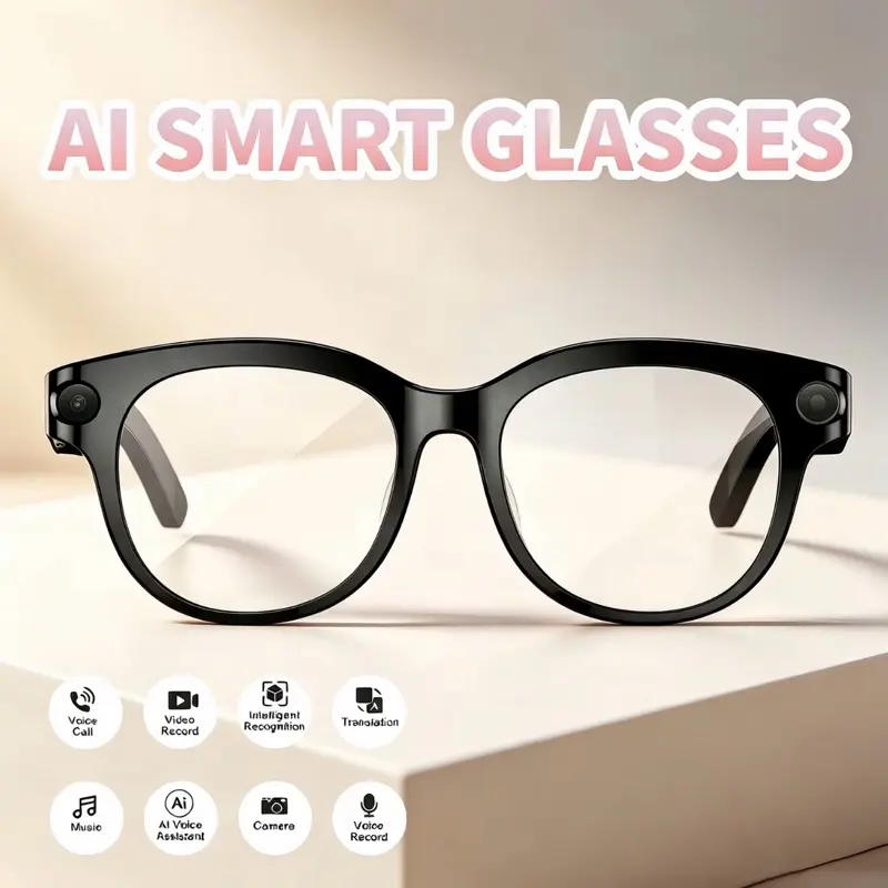 M89 Smart Glasses, HD Camera, Multilingual Translation, Chatgpt, WiFi Video Recording, Bluetooth-compatible Music Player, UV Protection