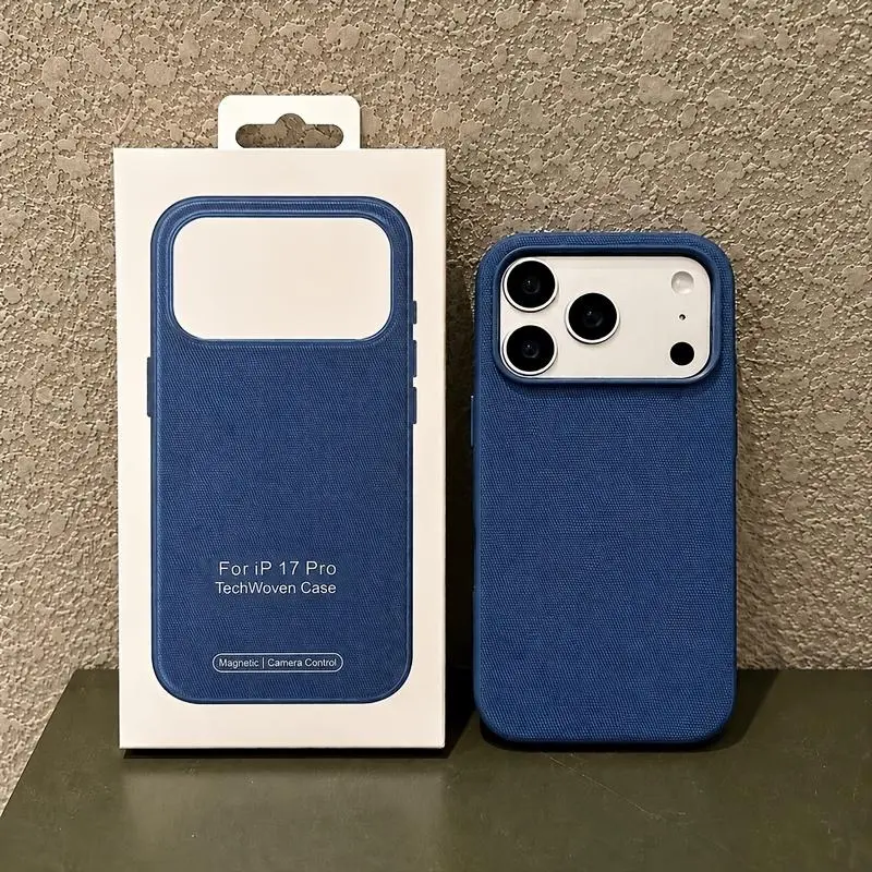 Magnetic Tech-Cloth Liquid Silicone Phone Case for iPhone 17/16/15/14/13 Pro Max Plus, Premium Shockproof Cover with AI Button Animation, Minimalist Unisex Slim Protective Casing