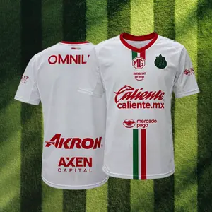 25 26 Chivas de Guadalajara Mexico LIGAMX Away White Short Sleeve Soccer Jersey Fans Version Breathable