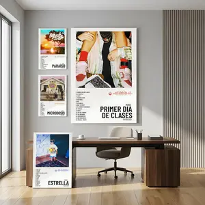 M-Mora Album Poster HD Waterproof Wall Art Sticker Poster – Self Adhesive Peel & Stick Wall Decor, Fade Resistant & Long Lasting, Easy to Apply & Remove, Modern Home Decoration for Living Room Bedroom Office Bar, Multiple Size
