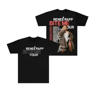 Reneé Rapp Bite Me Tour T-Shirt, Bold Concert Merch for Fans, Unisex Music Tour Outfit, Casual Streetwear for Men & Women, Trendy Graphic Tee for Everyday Style
