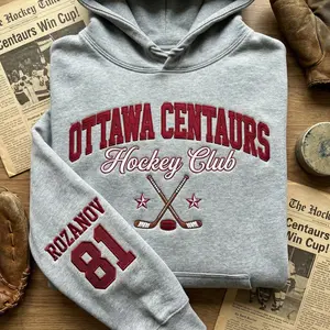 Embroidered Ottawa Centaurs Sweatshirt, Hollander 24 Hockey Romance Couple Shirt, Heated Rivalry Fan Gift