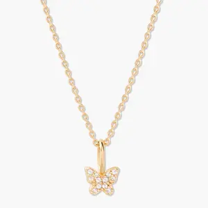 Adeline Butterfly Vermeil Necklace