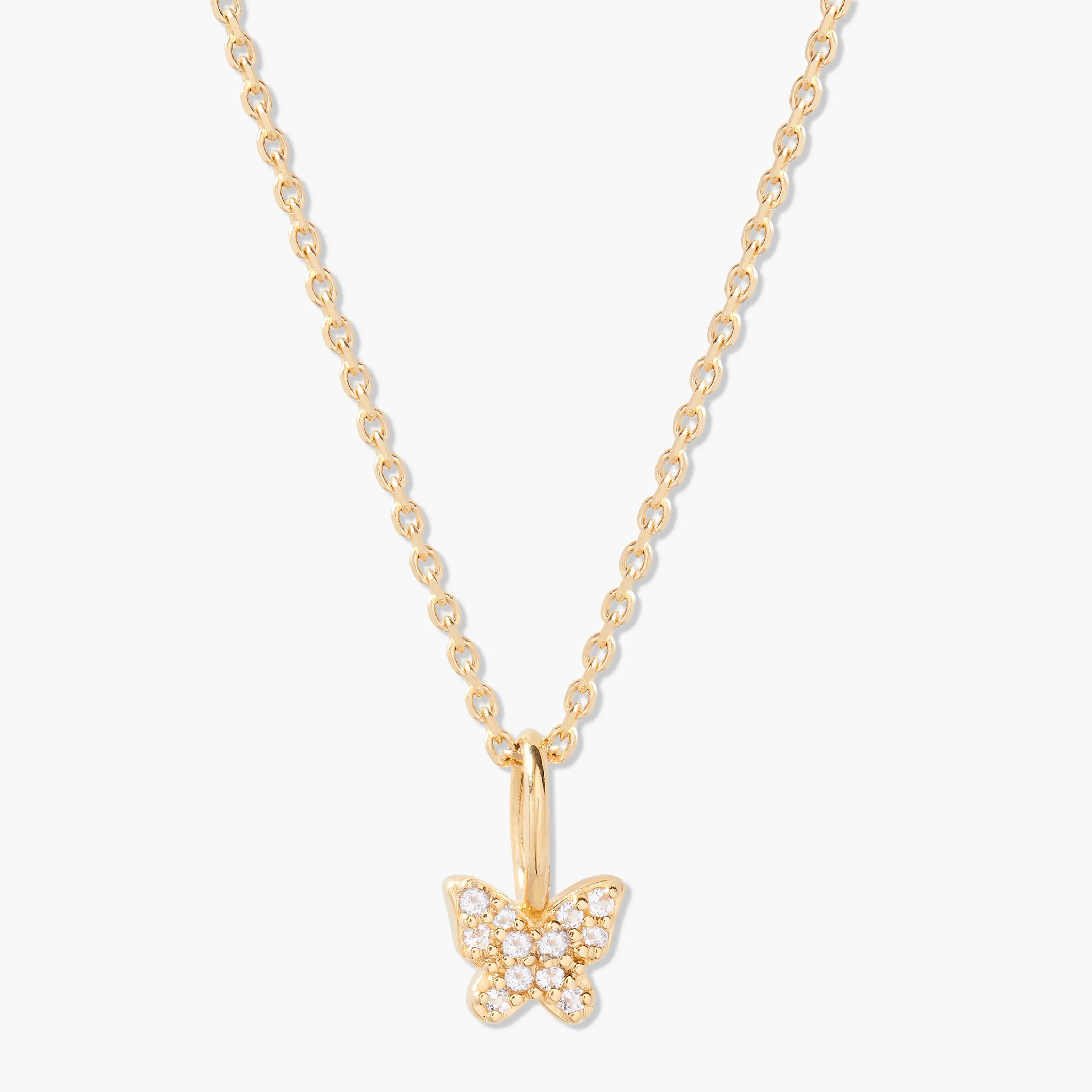 Adeline Butterfly Vermeil Necklace