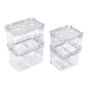 1PC Aquarium Fish Breeder Box Durable Betta Fish Tank Fish Breeding Isolation Box Hatching Incubator Box Shrimp Tanks For Baby Fish Shrimp