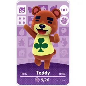 Teddy - Villager NFC Card for Animal Crossing New Horizons Amiibo