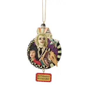 Beetlejuice by Jim Shore | Beetlejuice Group Ornament | Hanging Ornament