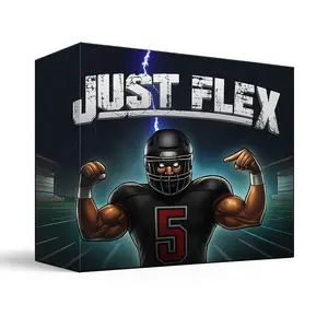 College Inferno Authentics Live Break Flex 2 Football Sports Cards with Number 5 Player and JUST FLEX Design