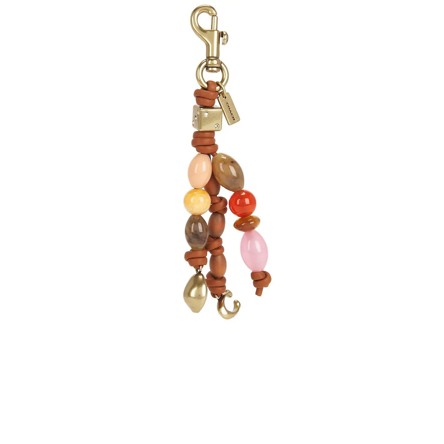 Coach Beaded Cluster Bag Charm in Pink Coach Beaded Cluster Bag Charm in Pink