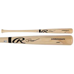 Justin Crawford Philadelphia Phillies Autographed Rawlings Pro Blonde Bat - Fanatics Authentic Certified