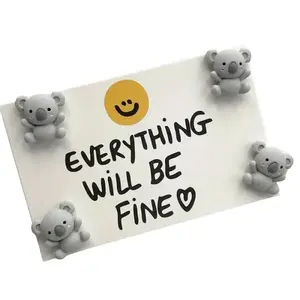 5pcs Cute Cartoon Koala Refrigerator Magnets - Small Mini Fridge Stickers - Creative Decorative Magnetic Stickers for Home Decor Set