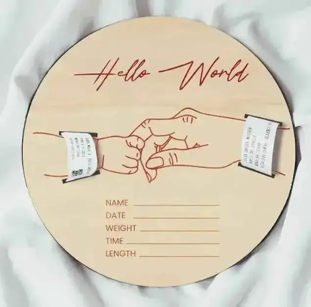 Personalized Baby Wooden Plaque Personalized Baby Wooden Plaque