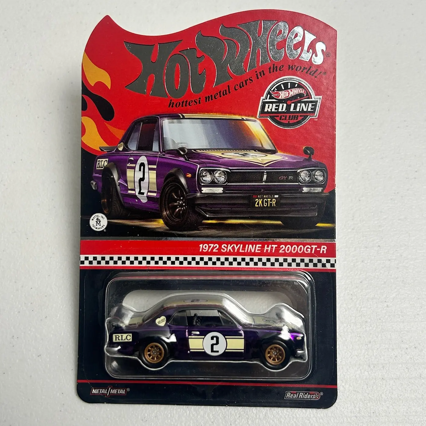 Hot Wheels 1:64 RLC 1972 Skyline HT 2000GT-R Purple