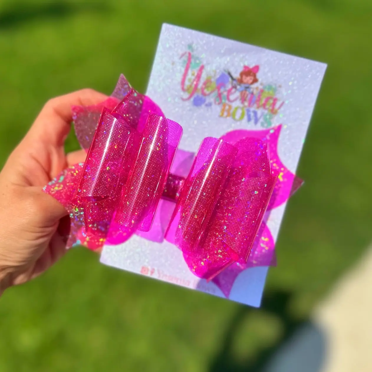 Hot pink waterproof Bow