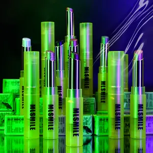 Mlsmile Water Jelly Highlighter Stick, 7 Colors Shimmer Eyeshadow Bar, Ultra-Shiny Dimensional Brightening, High Shine Makeup, Perfect for Halloween Makeup