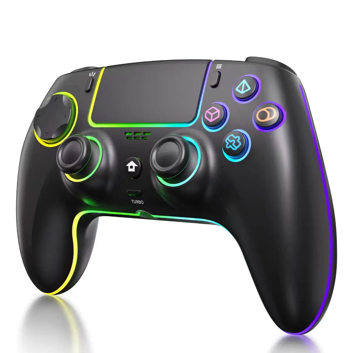 YUYIU PS5 Wireless Pro Controller With 3.5mm Audio Jack, Bluetooth5.0,Touch Pad, Six Axis Motion Control, Charging Cable game stick