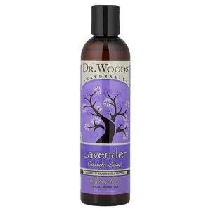 Dr. Woods Lavender Castile Soap with Fair Trade Shea Butter, 8 fl oz (236 ml)