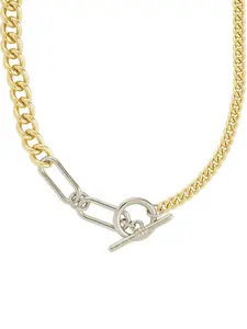 Suzanne Mixed Link Dual Tone Chain Necklace
