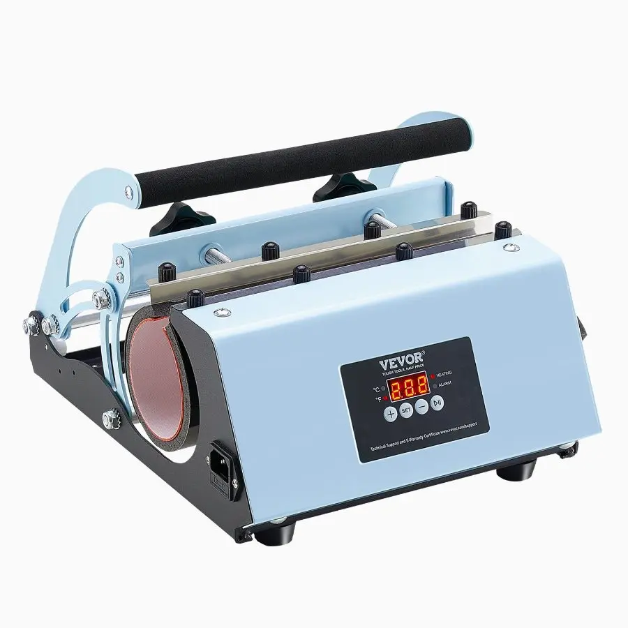 【Summerfinds】 Sublimation Tumbler Press Kit with Heat Transfer Printing Machine - 11-30oz Cup Compatible, Fast & Even Heating, Temperature Control, Time Setting, Sublimation Paper, Tape & Gloves for Mug Printing, Bluedealsforyoudays