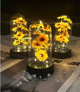 1pc Eternal Sunflower Plastic Flower, Mother's Day / Graduation Gift For Wife, Mother, Valentine, Birthday, Anniversary, Photography Prop, Decorative Flower