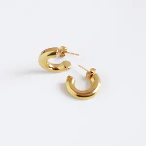 Mini Hoop Stud Earrings