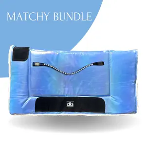 Equestroom Azurine Western Saddle Pad Set