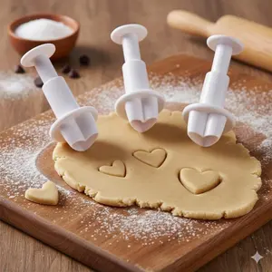 Multi-Pattern Cookie Press Set, Anti-Mold Fondant Tools, Baby Food Molds, Easy-Clean Baking Kit, Non-Deformable Cookie Maker, Silicone Baking Molds, Essential Kitchen Supplies for Cake Decorating, Bakeware