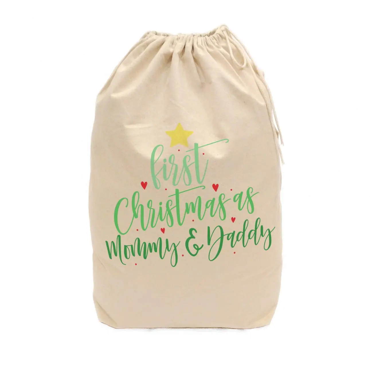 First Christmas as Mommy and Daddy Christmas Santa Sack