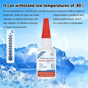 Instant Dry Glue for Refrigerator Drawer, PVC Accessories, Abs Plastic Toilet Lid Repair, Fast Drying Waterproof Transparent Adhesive