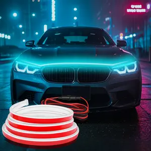 LED Engine Hood Light Strip Kit - 78.74inch High Brightness, Dynamic Scanning, Off-Road & Automotive Suitable, 12V, No Battery, No Laser, Vehicle Specific, Enhances Safety & Aesthetics, Easy Installation