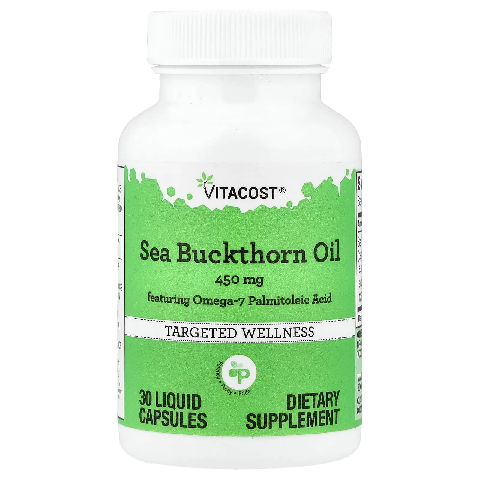 Vitacost Sea Buckthorn Oil, 450 mg, 30 Liquid Capsules