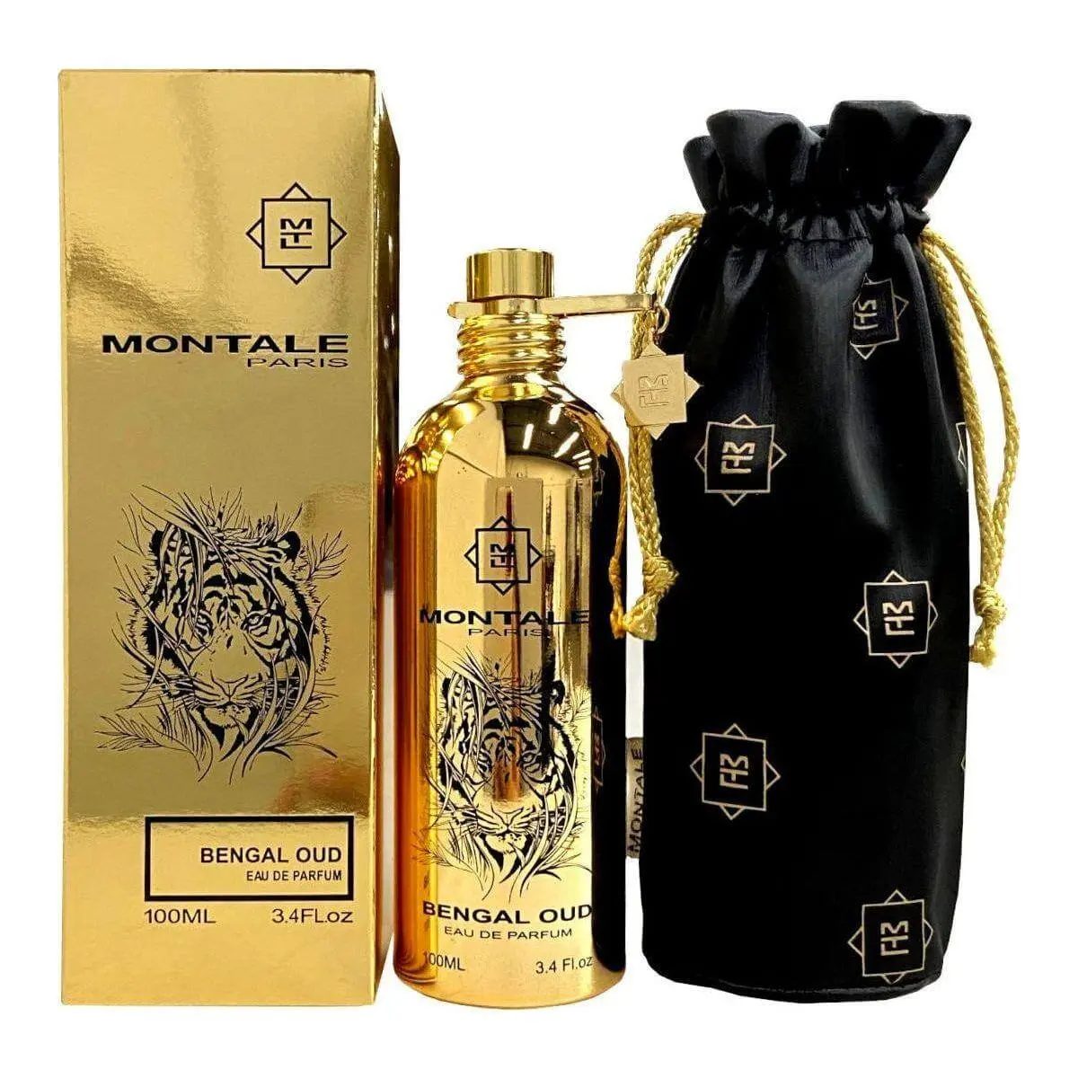 Montale Bengal Oud Unisex EDP Perfume - 3.4 fl oz, New in Box, Perfume-Based Aromatic Floral Modern Musk Unisex Fragrance with Leather Rose, Agarwood Oud, Perfume-Based Unisex Fragrance
